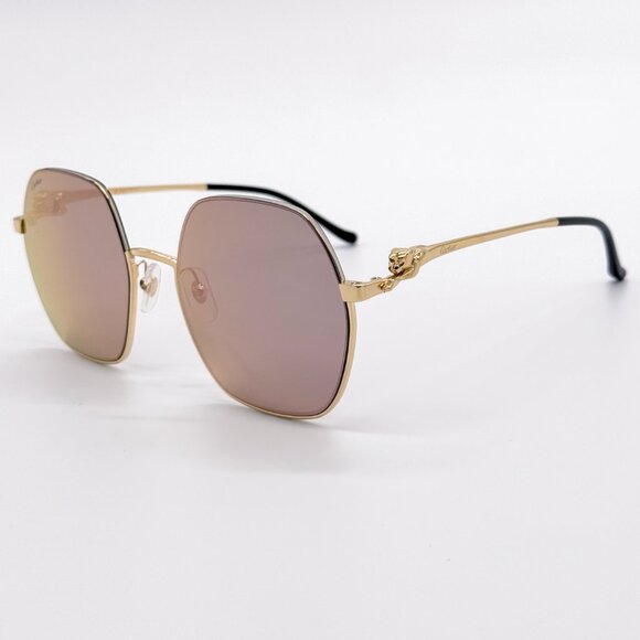 NEW CARTIER CT0267S 004 WOMEN GOLD SQUARE SUNGLASSES main image 8